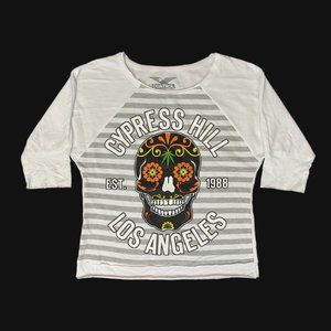 Control Industry Cypress Hill Day of the Dead Raglan Tee, Women's Size XL -Multi